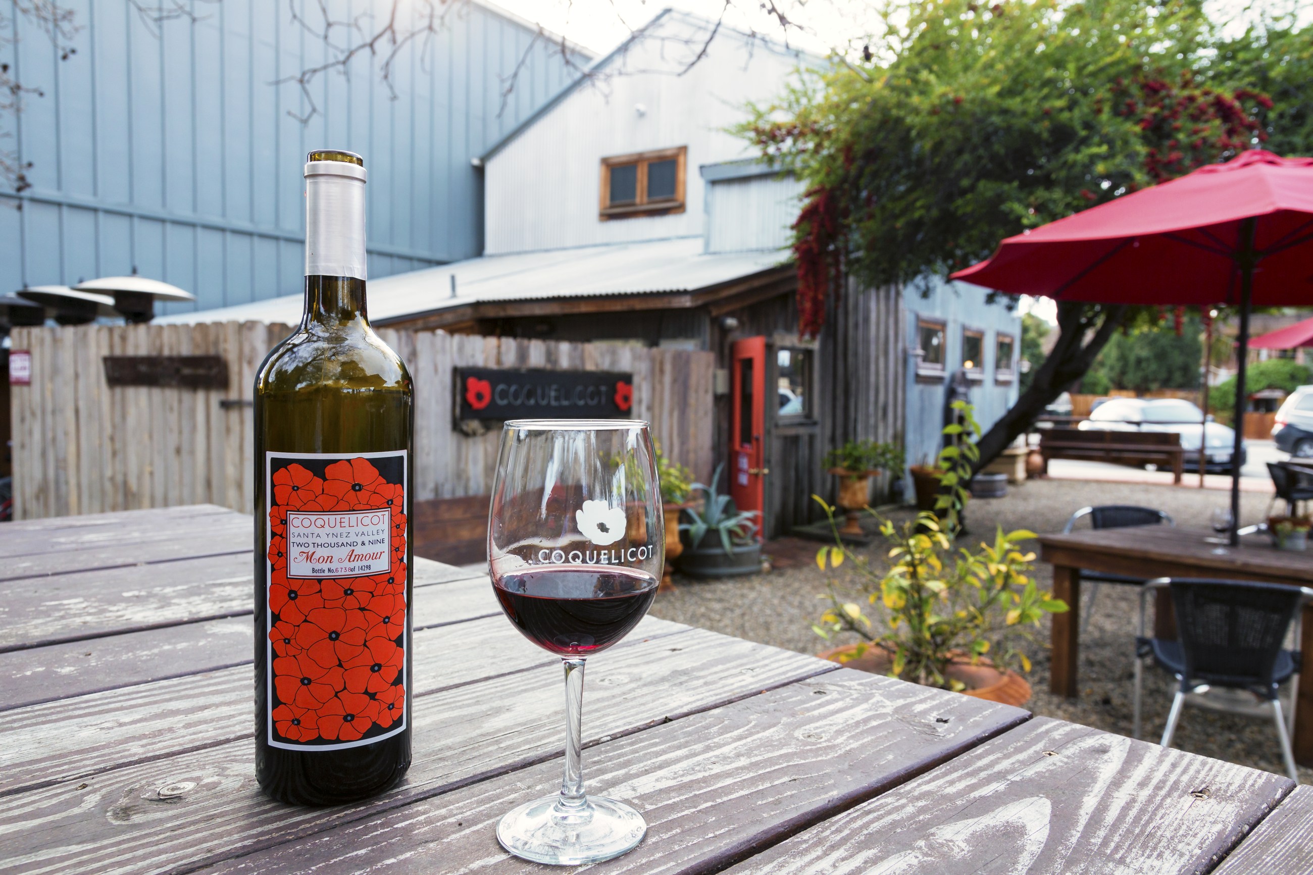 Wine in the garden