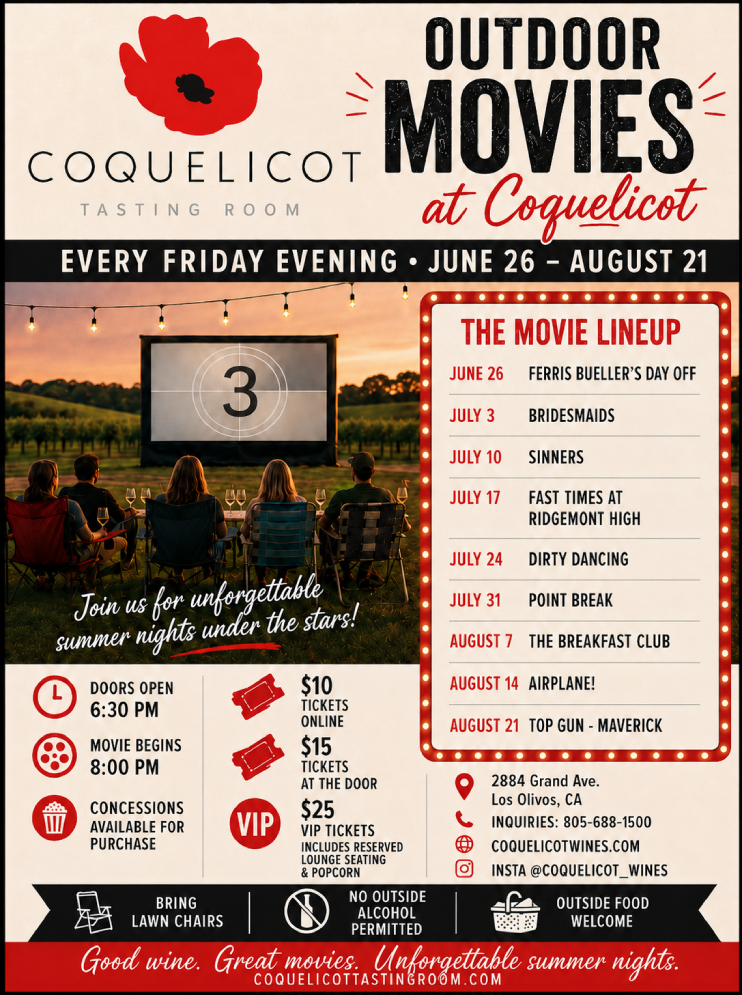 Coquelicot movie flyer summer 26