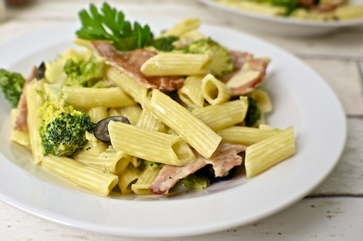 Penne with Bacon