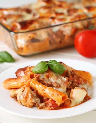 Baked Rigatoni with Cauliflower