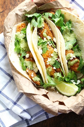 Crispy Fish Tacos with Jalapeno Sauce