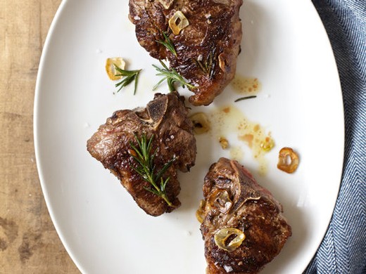 Grilled Lamb Chops with Rosemary & Garlic